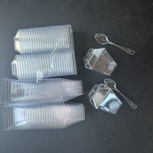 100 Pack 2oz Mini Plastic Dessert <strong>Cups</strong> with Lids and Spoons Shooter <strong>Cups</strong> for Desserts for Party Individual Pudding Parfait <strong>Jello</strong> - Product Image 3