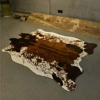 Tapis imprimé vache tapis imprimé Animal mignon pour chambre salon rustique Western décor à la maison tapis en peau de vache