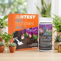 Kit de bandelettes de test de sol professionnel 2-en-1, testeur de pH du sol, d'azote et de flocculation pour l'entretien des jardins, des pelouses et des plantes potagères