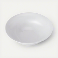 Bol en porcelaine blanche éco-moderne, vaisselle en céramique minimaliste pour ramen, salade, pâtes, repas quotidiens