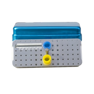 Aluminum Dental Holder Bur Box Autoclave Disinfection Case for Multi-Purpose <b>Teeth</b> <b>Whitening</b> Accessories Convenient Commercial - Product Image 1