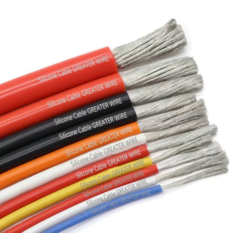 Factory Extra Soft Tinned Copper Flexible Silicone Insulated Wire Heating 12 14 16 18 20 22 Awg Electric Cable Silicone Cable