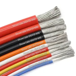 Factory Extra Soft Tinned Copper Flexible Silicone Insulated Wire Heating 12 14 16 18 20 22 Awg Electric Cable Silicone Cable
