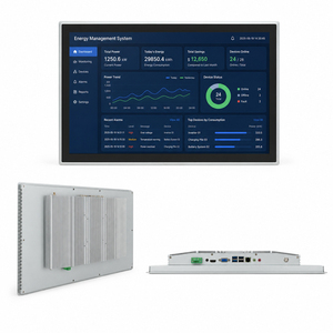 Moniteur tactile industriel robuste entièrement fermé, écran tactile capacitif multi-tailles en option - Product Image 1