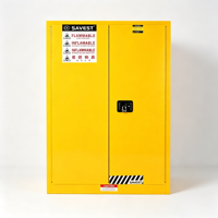 Armoire de stockage de produits chimiques dangereux en acier de style industriel moderne, armoire de sécurité ignifuge pour usage scolaire, inflammable, toxique