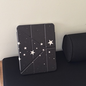 Custodie per <span class=keywords><strong>iPad</strong></span> <span class=keywords><strong>Apple</strong></span> di 11a Generazione con Stelle su Sfondo Nero in Stile Ins Fashion, Compatibili con <span class=keywords><strong>Pro</strong></span> <span class=keywords><strong>12.9</strong></span>/mini6, Funzione Anti-caduta - Product Image 6