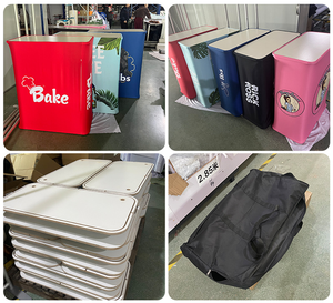 Xách tay gấp Pop Up bảng căng thẳng vải truy cập cho triển lãm thương mại hiển thị bảng - Product Image 4