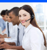 Casque Bluetooth, casque sans fil avec double connexion mains libres pour le travail à distance/centre d'appels/cours en ligne/PC/ordinateur portable