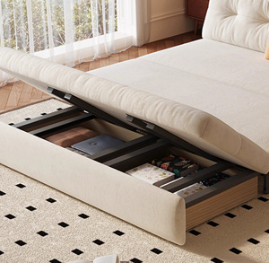 Canapé-<span class=keywords><strong>lit</strong></span> télescopique coulissant deux-<span class=keywords><strong>en</strong></span>-un salon canapé-<span class=keywords><strong>lit</strong></span> pliant rétractable multifonctionnel avec rangement pour appartement - Product Image 3