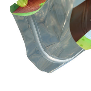 Bolsa de plástico con cierre hermético de pie con fondo plano impreso con logotipo personalizado para envasado de alimentos, gelatina para comida de mascotas, arroz, tapioca, goma de mascar - Product Image 2