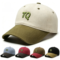 Gorra de Béisbol Vintage con Bloques de Color y Diseño de Frutas, Logotipo Bordado en 3D Personalizado, 6 Paneles, Algodón Jersey Transpirable, Ajustable, para Actividades al Aire Libre y Carreras