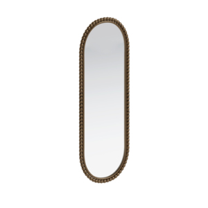 Oval Retro Mirror Antique Gold Wall Hanging For Living Room Bedroom Entrance - Product Image 5