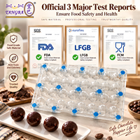 Moule à chocolat Tangba personnalisé magnétique 2-en-1 en forme de ballon de football 3D, en polycarbonate, 32 cavités, 15g, démoulage facile, qualité alimentaire FDA LFGB