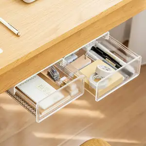Untertisch-Schublade-Spärausschachtel versteckt hängend Schlafzimmer Schlafzimmer Büro Tisch Klebstoff anti-stoßfest Tisch Boden sortieren