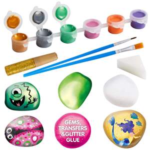 12 Bất Rock Tranh Kit Sáng Tạo Nghệ Thuật & Thủ Công Mỹ Nghệ, Tự Làm Nguồn Cung Cấp Mùa Xuân Hàng Thủ Công Cho Trẻ Em Trang Trí Riêng Bức Tranh Thủ Công - Product Image 5