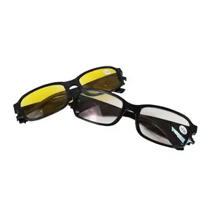 光回復老眼鏡紫外線LEDライトナイトビジョンメガネ読書眼保護メガネ