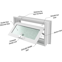 Ventanas de Aluminio con Doble Acristalamiento y Protección Solar, Tamaños Personalizados para Diseño Residencial, Venta al Por Mayor de Fábrica
