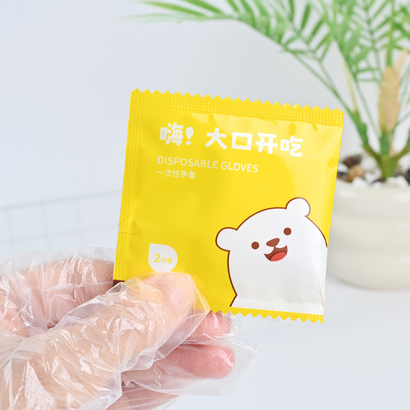 Customized Disposable PE Food Gloves One