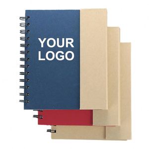 WSY544 Custom Logo Business Notepad Simple Combination Wholesale Sticky <b>Notes</b> Hard Hardcover Cover Coil <b>Book</b> - Product Image 1