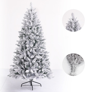 Sapin de Noël artificiel blanc neige en PE et PVC, décoration de fêtes, best-seller - Product Image 4