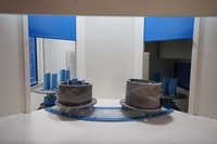 Machine de sablage à table rotative automatique