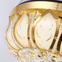 Ventilateur de plafond LED de luxe moderne 220V, moteur AC DC, télécommande, corps en fer invisible, pour chambre à coucher familiale, salle à manger, salon