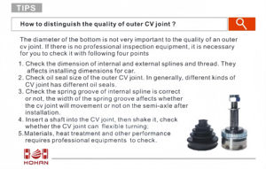 Poros penggerak as roda depan, poros roda rakitan luar Cv untuk Kia karnaval 98 (1998-2006) - Product Image 6