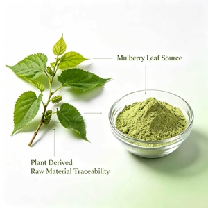 Extracto de Hoja de Morera en Polvo 10:1 20:1 Directo de Fábrica, Extracto Natural de Hoja de Morus Alba de Grado Alimenticio para Fórmula Alimentaria, Materia Prima - Product Image 2