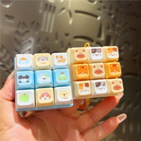 Custom Keycap Keychain Factory Wholesale Any UV Printing Keyboard Keychain Mechanical Keyboard Switch Fidget Promotional Gift