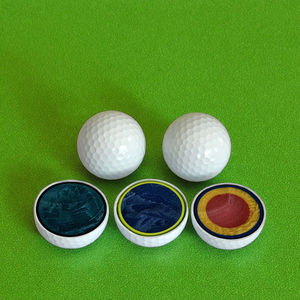 Balles de golf écologiques en caoutchouc à deux pièces avec logo personnalisé d'usine OEM, balles de pratique vierges de qualité supérieure, balles imprimées pour tournois professionnels - Product Image 3