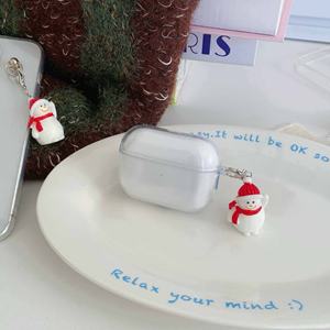 ของตกแต่งคริสต์มาส สไตล์ INS ดีไซน์เฉพาะกลุ่ม ตุ๊กตาหิมะการ์ตูน 3 มิติ ของประดับโทรศัพท์มือถือพลาสติก - Product Image 5