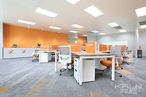 Estación de Trabajo de Oficina de Diseño Moderno de 120 Grados, Personalizable, de Fábrica, para Oficina en Casa, Gran Venta - Product Image 4