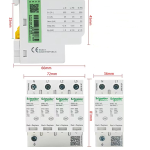 Protector Contra Sobretensiones de Nivel T2 SPD Surge IPRU 40 4P 20KA/40KA/65KA/100KA/IPR65KA AC350V 20KA 2P - Product Image 4