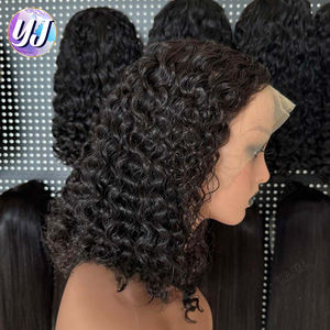 Perruque Bob à Ondes d'Eau Prix Usine, Cheveux Vierge Brésiliens Naturels Mélangés, Lace Frontale 13x4, 12 à 16 Pouces, pour Femmes - Product Image 3