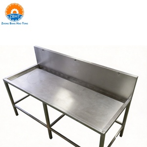 Bac de lavage en acier inoxydable blanc pour l'abattage et le nettoyage des entrailles de porc, équipement de <span class=keywords><strong>boucherie</strong></span>, machinerie d'abattoir - Product Image 5