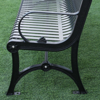 Shengri – Pieds de banc publics amovibles en fonte antique, durables et réutilisables, pour parcs, jardins et rues extérieurs