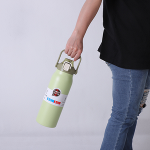 1L 1.3L 1.7L <b>Big</b> Capacity Sport Stainless Steel Tumbler Double Wall Vacuum Insulated Travel Flask With for Straw Lid for Camping - Product Image 4