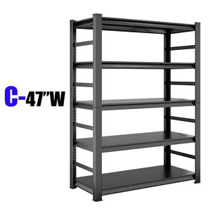 5 Tier Heavy Duty Metal <b>Storage</b> Rack H72 Adjustable for <b>Kitchen</b> Garage Home Office Use - Product Image 1