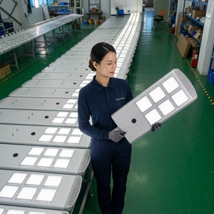 Lámpara Solar Integrada para Exteriores <span class=keywords><strong>de</strong></span> 120W, Todo en Uno, IP65 Impermeable, Panel Solar Monocristalino LED, Batería LiFePO4 - Product Image 3