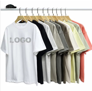 FLOWORA Camiseta de Manga Corta con Cuello Redondo, 100% Algodón, Color Sólido, Estilo Urbano, Impresión DTG - Product Image 1