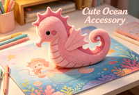 Jouet en peluche hippocampe brodé personnalisé, animal marin doux pour cadeaux promotionnels - Peluche super douce anti-stress