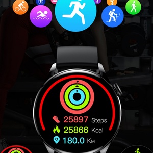 Montre connectée pour hommes, avec charge sans fil, écran AMOLED, appel Bluetooth, étanche, pour Xiaomi Android - Product Image 6