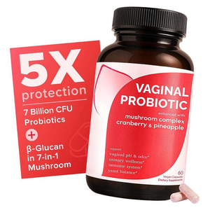 Ahualyn Capsules Probiotiques et Prébiotiques 7-en-1 pour Femmes, à base de Champignons, Ananas et Canneberge, 60 Comprimés, Haute Puissance, Soutien Immunitaire - Product Image 1
