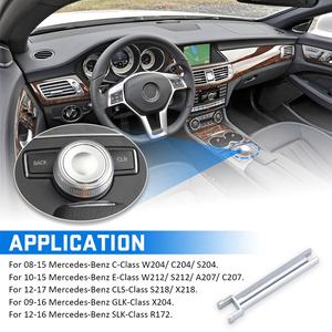 <span class=keywords><strong>Mando</strong></span> de Radio para Mercedes Benz, <span class=keywords><strong>Mando</strong></span> de <span class=keywords><strong>consola</strong></span> con botón de interruptor giratorio, perilla de desplazamiento, reparación de eje, arreglo para Mercedes Benz W204 X204 W212 W218 - Product Image 3