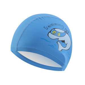 Gorro de natación para niños, protección para los oídos impermeable con dibujos animados, cómodo para niños, equipo de natación - Product Image 2