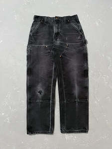 Custom <strong>Vintage</strong> Men's 100% Cotton Acid Washed <strong>Cargo</strong> <strong>Pants</strong> Double Knee Work Jeans Loose Fit Mid Waist Casual Carpenter <strong>Pant</strong> Style - Product Image 5