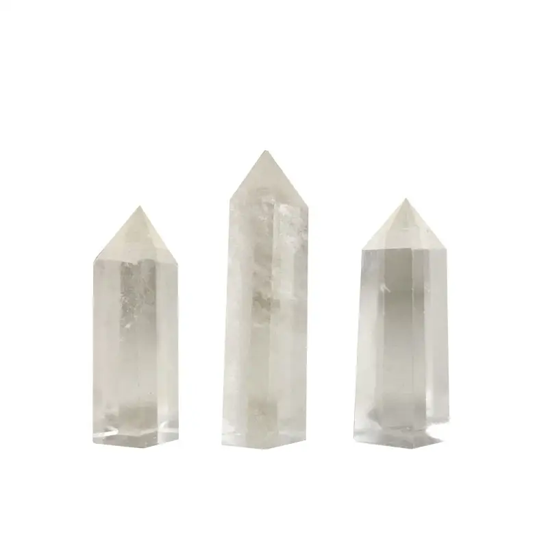 Natural Gemstone Anjo Aura Claro Cristais de Cura Pontos Obelisco Claras Varinhas De Cristal De Quartzo para o Presente do Dia Das Mães