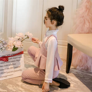 Ropa Infantil al por Mayor, Conjunto de 3 Piezas de Camisa de Manga Larga y Pantalones Formales para Niñas Coreanas, Compra en Línea en Hong Kong - Product Image 3