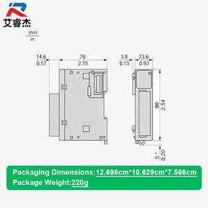 Nouveau module d'extension de sortie analogique 2AO Modicon TM3AQ2 original Schneider, série TM3, contrôleur logique programmable PLC - Product Image 2