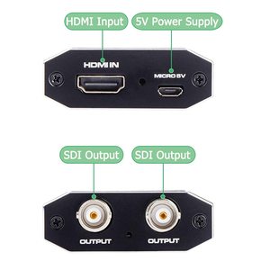Convertisseur adaptateur audio-vidéo SYONG HDMI vers SDI, prend <span class=keywords><strong>en</strong></span> charge HD 3G SDI Full HD <span class=keywords><strong>1080P</strong></span> pour moniteur HDTV - Product Image 3
